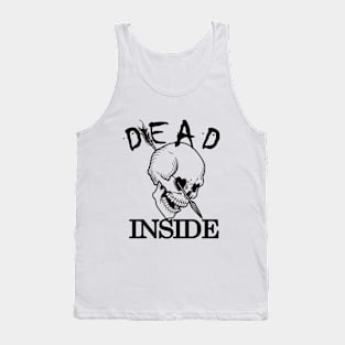 Dead inside skull Tank Top